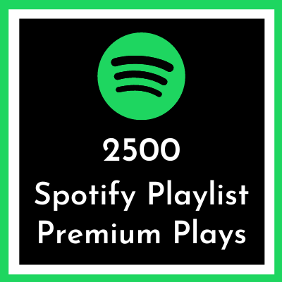 Buy 2500 Spotify playlist premium plays