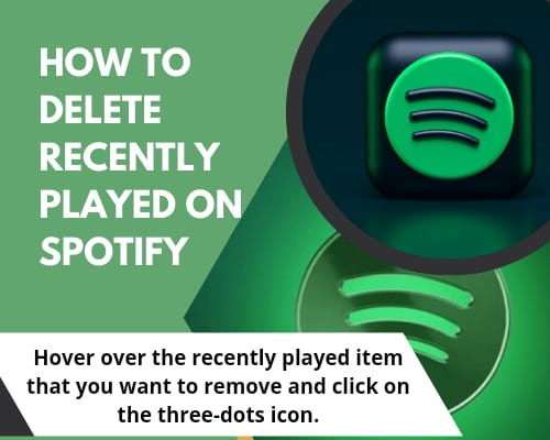 Delete Recently Played on Spotify